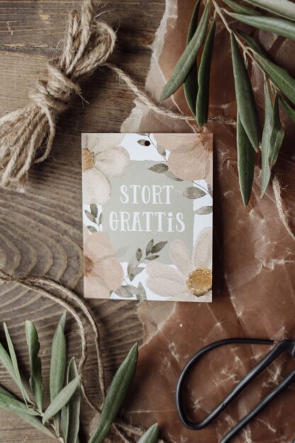 Gåvokort - Stort Grattis!
