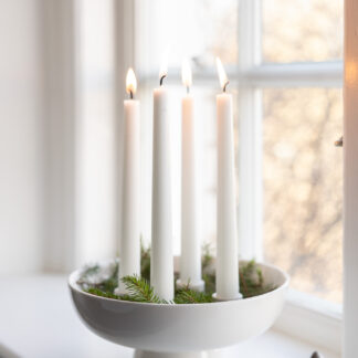 Granhammar Blank vit ljusstake