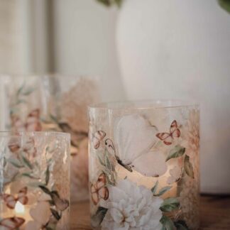 Majas Lykta Hortensia & Butterflies 9x10 cm